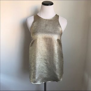 NWT River Island Gold Metallic Top from ASOS